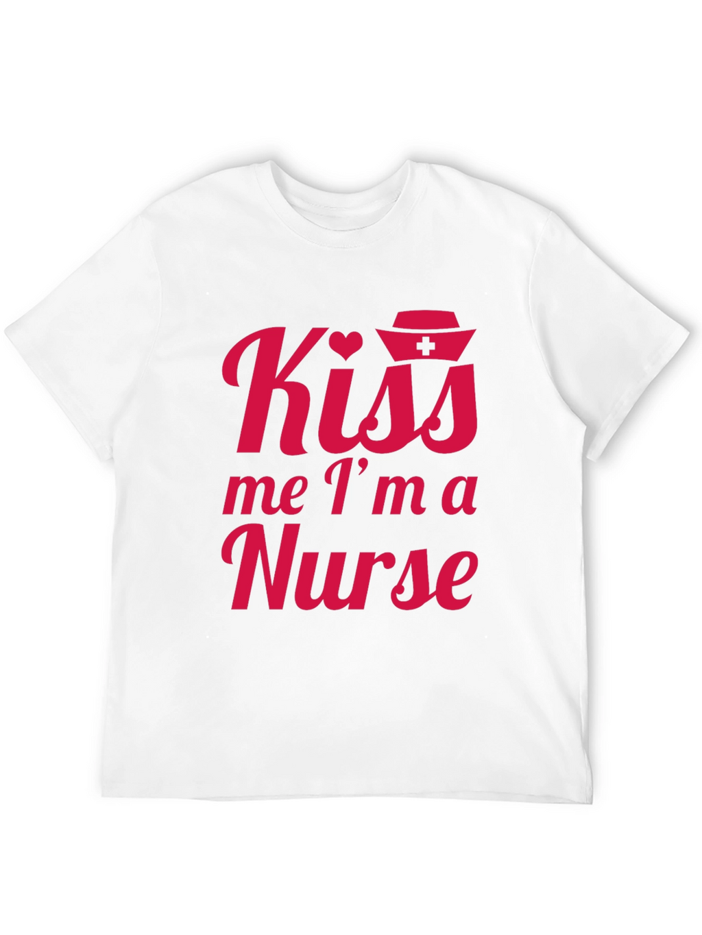 Kiss Me Im A Nurse Tee - Black