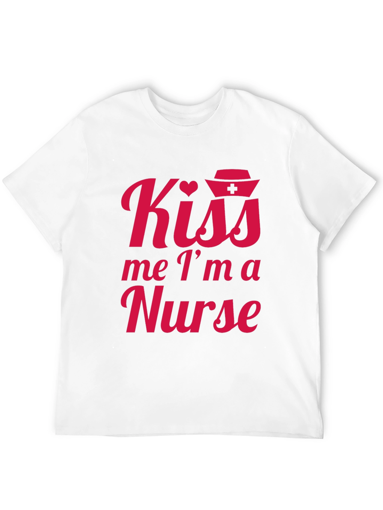 Kiss Me Im A Nurse Tee - Black