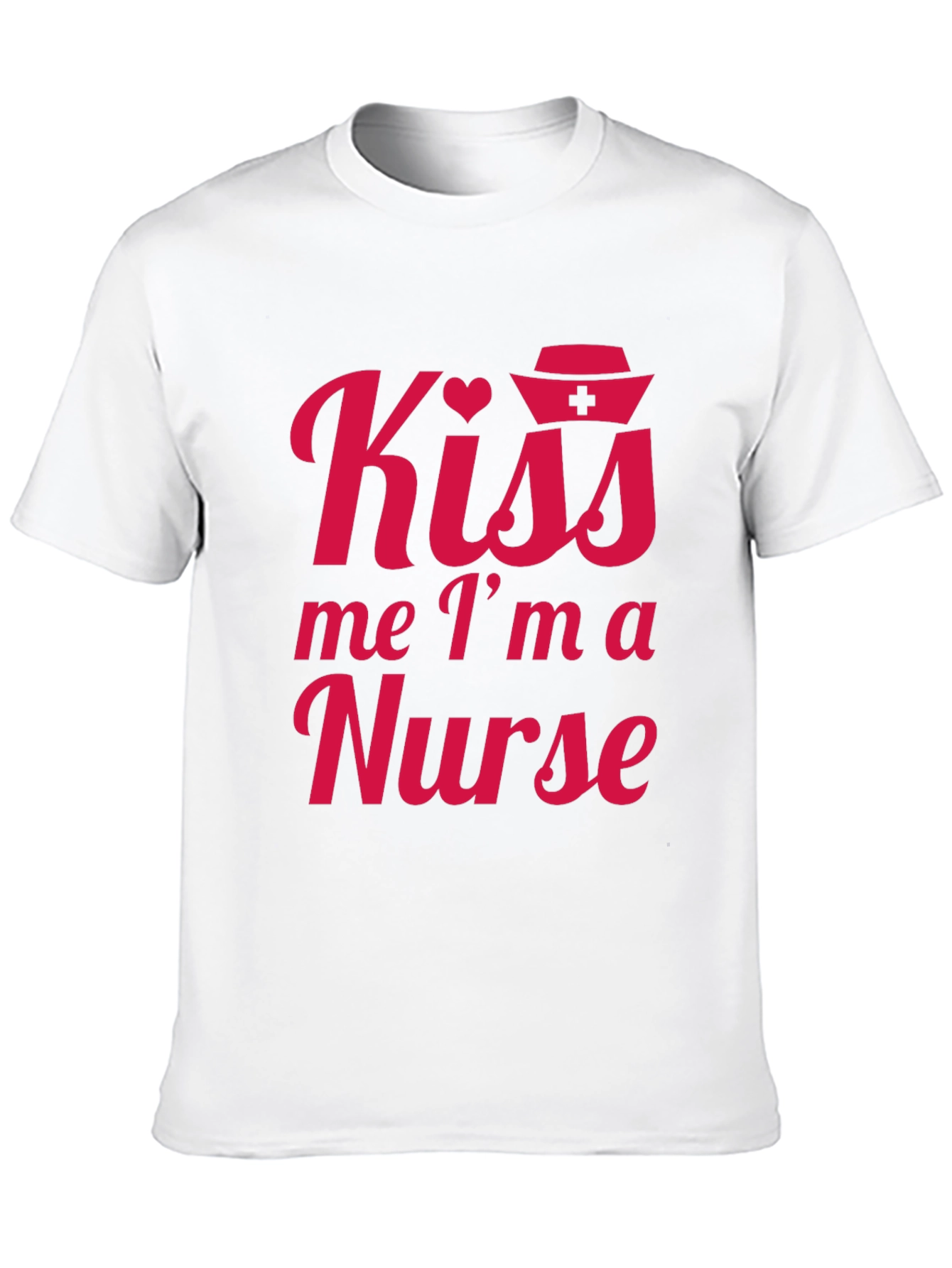 Kiss Me Im A Nurse Tee - Black