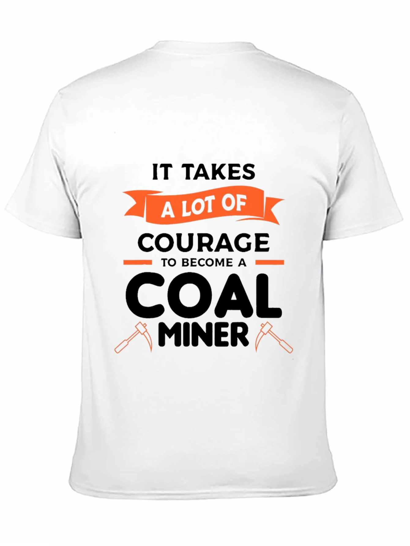 Courage Coal Miner Graphic Tee - Black