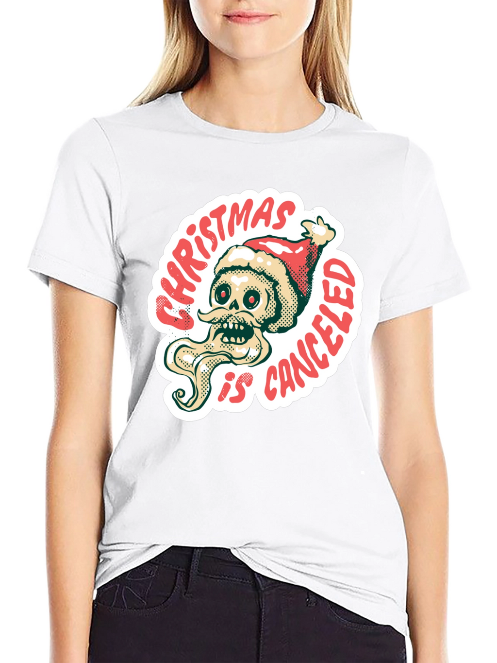 Christmas is Canceled Skull T-Shirt
