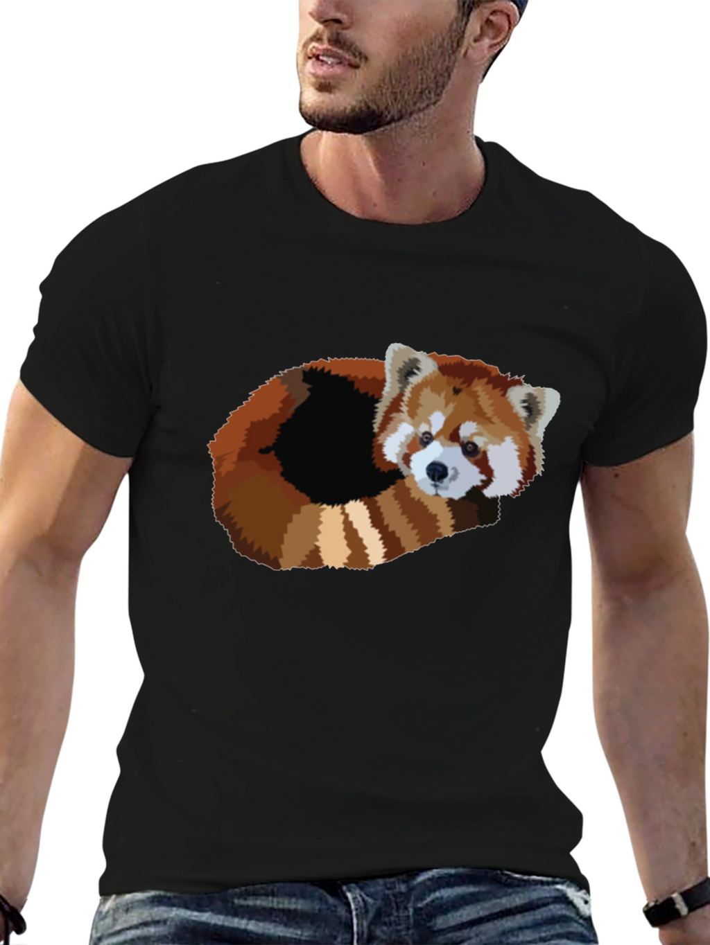 Red Panda Graphic T-Shirt - Soft Cotton Blend
