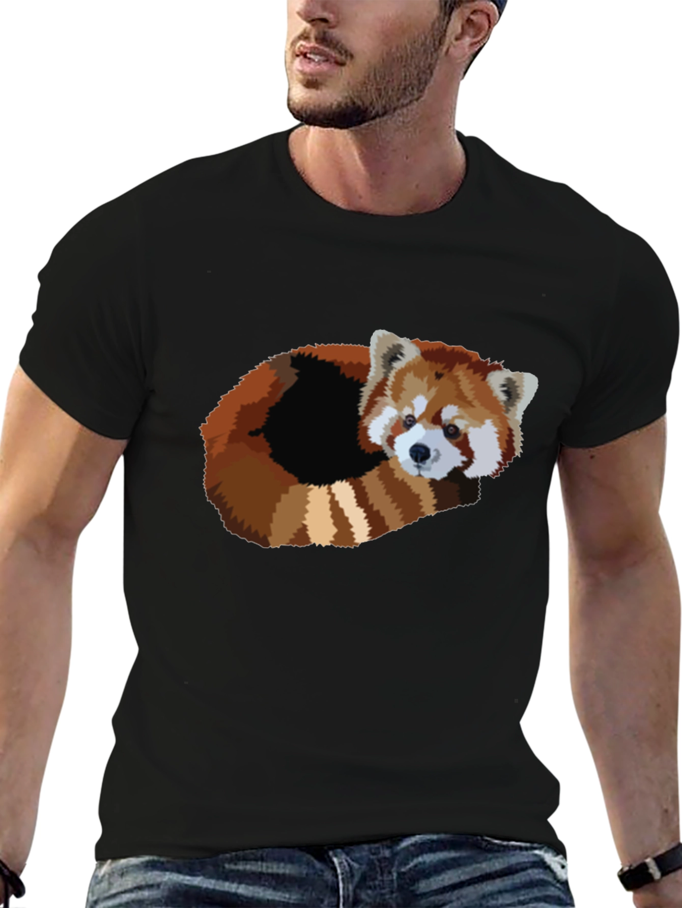 Red Panda Graphic T-Shirt - Soft Cotton Blend
