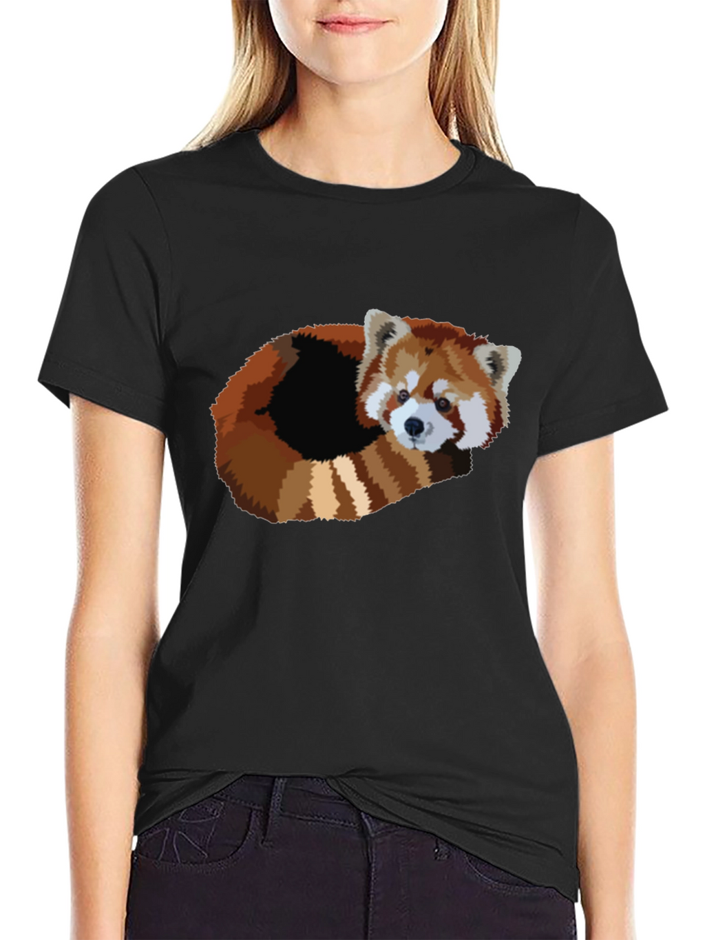 Red Panda Graphic T-Shirt - Soft Cotton Blend