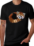 Red Panda Graphic T-Shirt - Soft Cotton Blend