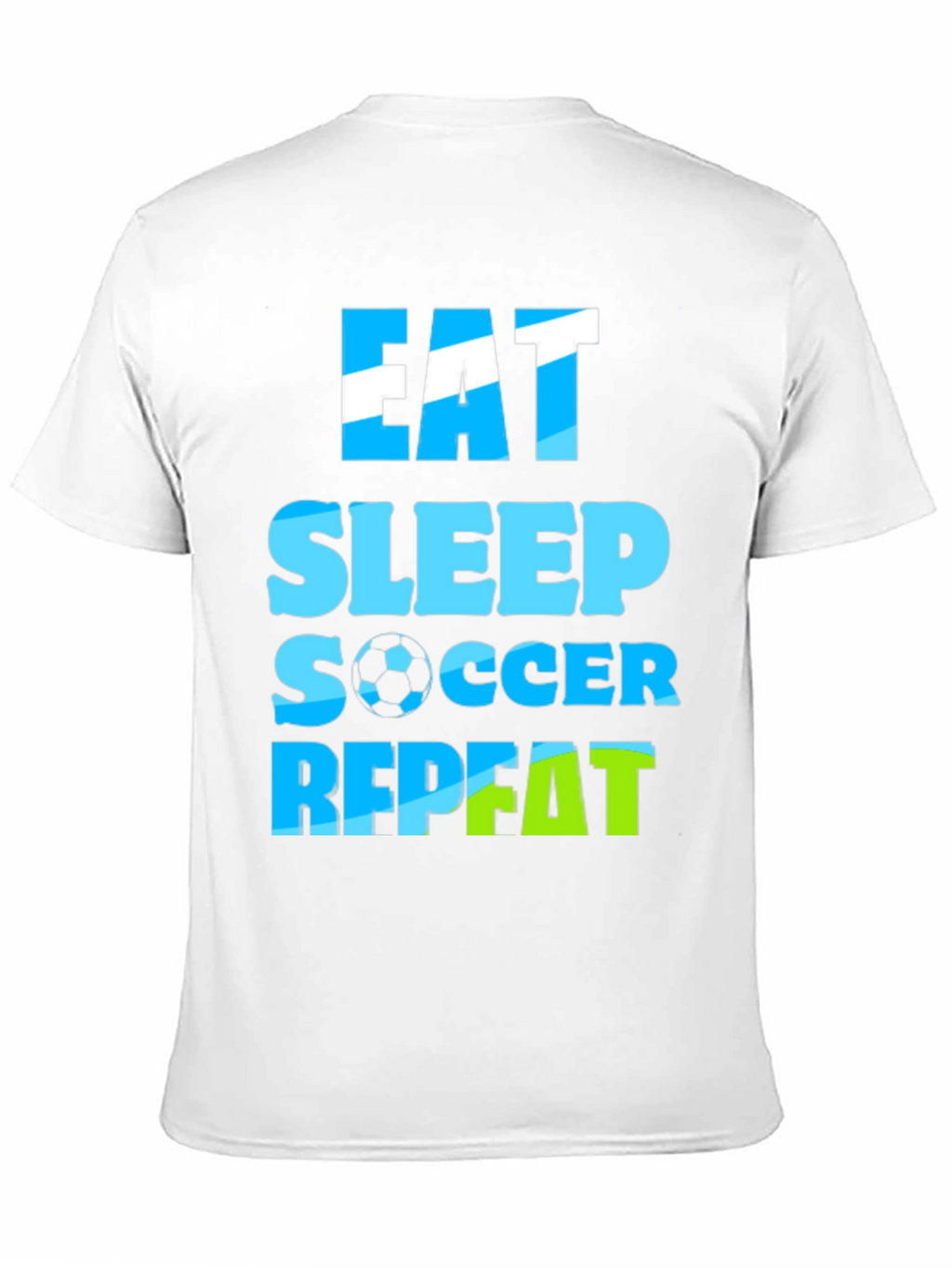 Eat Sleep Soccer Repeat Graphic Tee