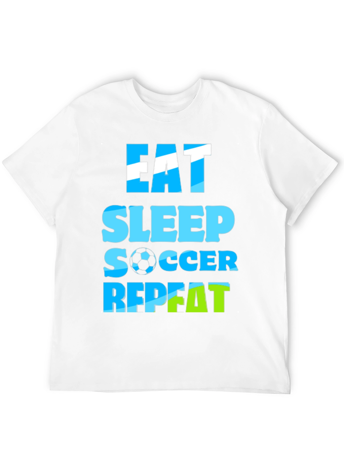 Eat Sleep Soccer Repeat Graphic Tee