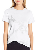 Grim Black Tee with Character Graphic