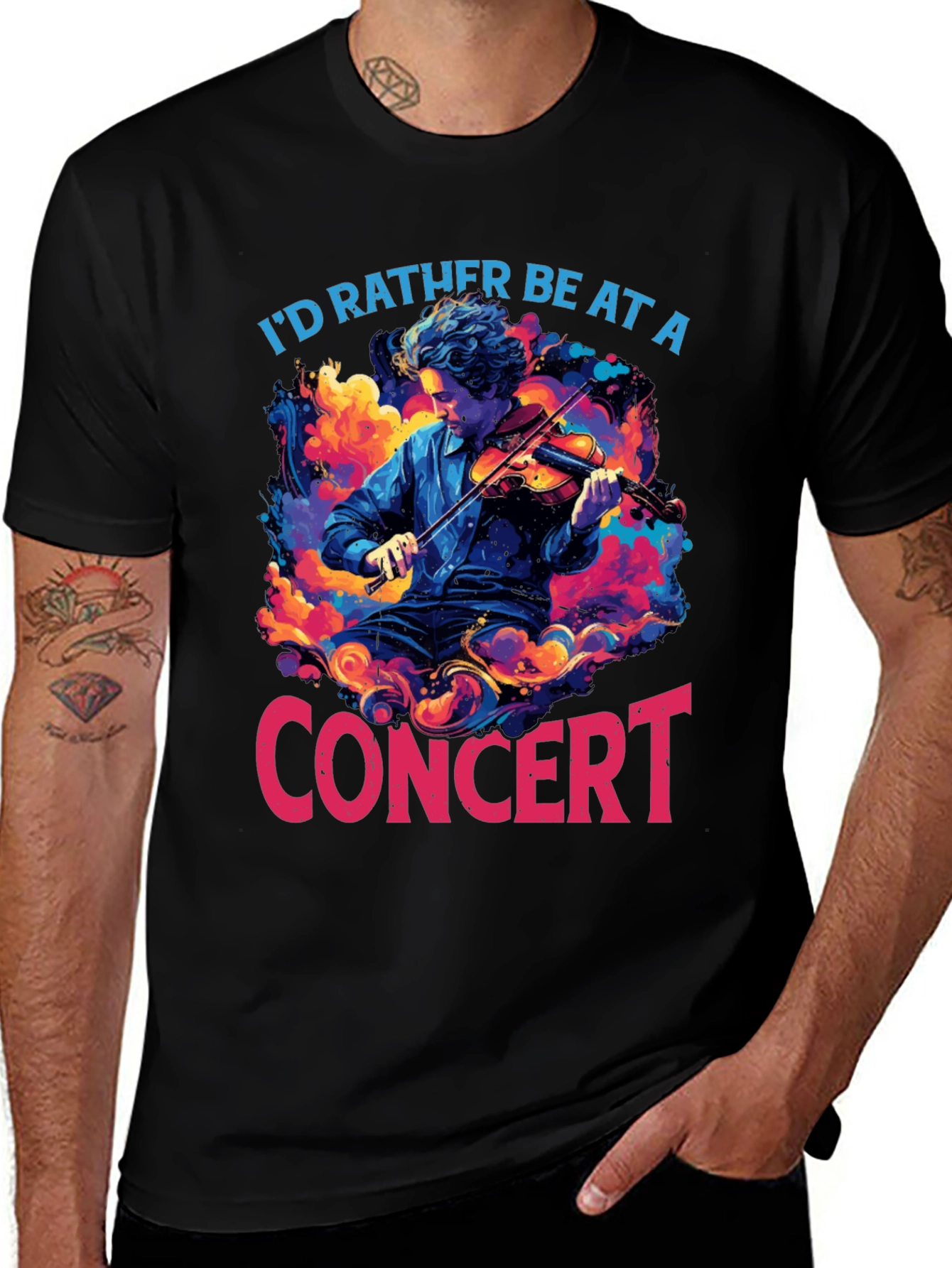 Concert Violinist Graphic T-Shirt