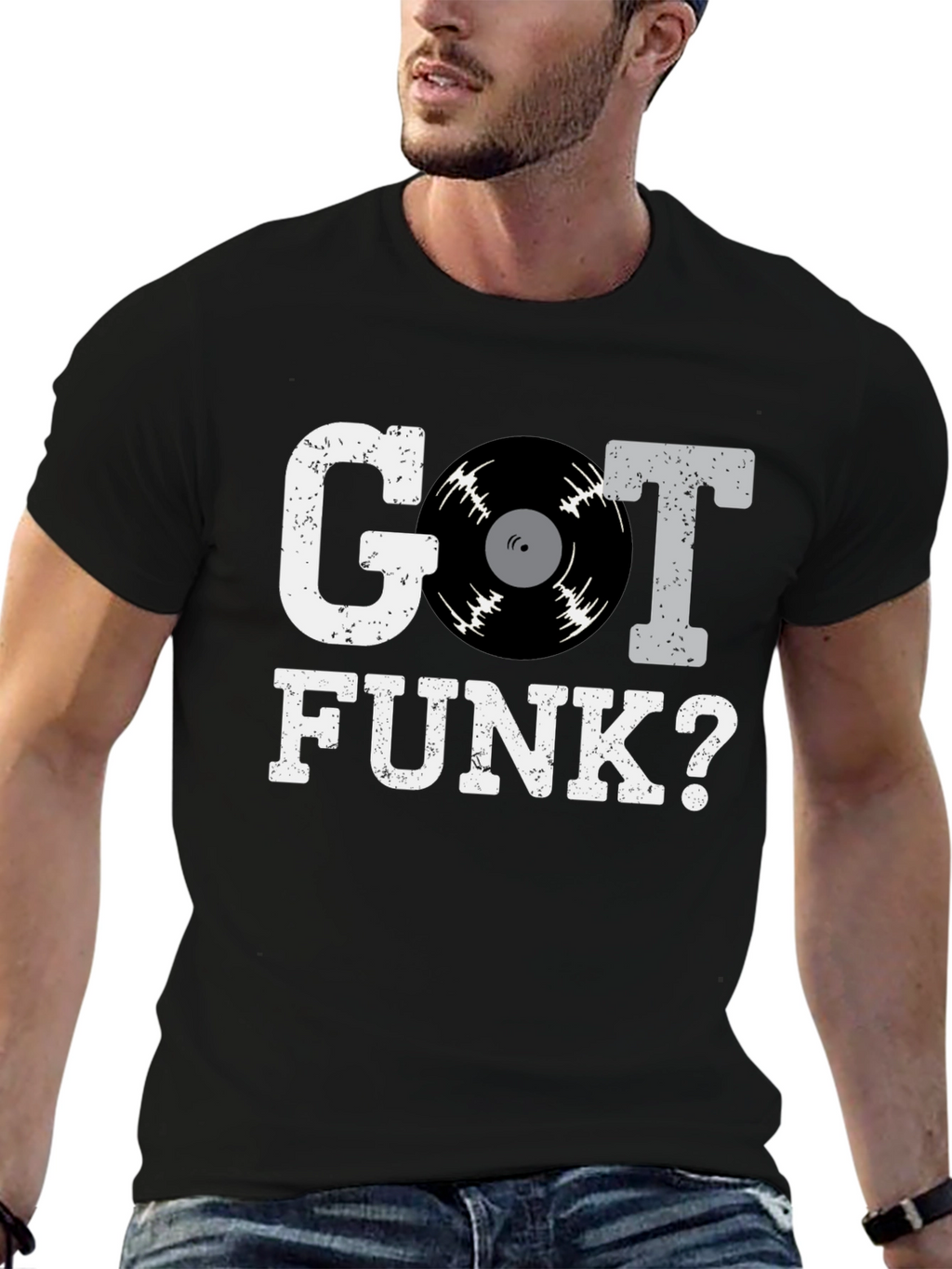 Got Funk? Mens Black Graphic T-Shirt