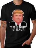 Trump Is Back Pixel Art Graphic Tee