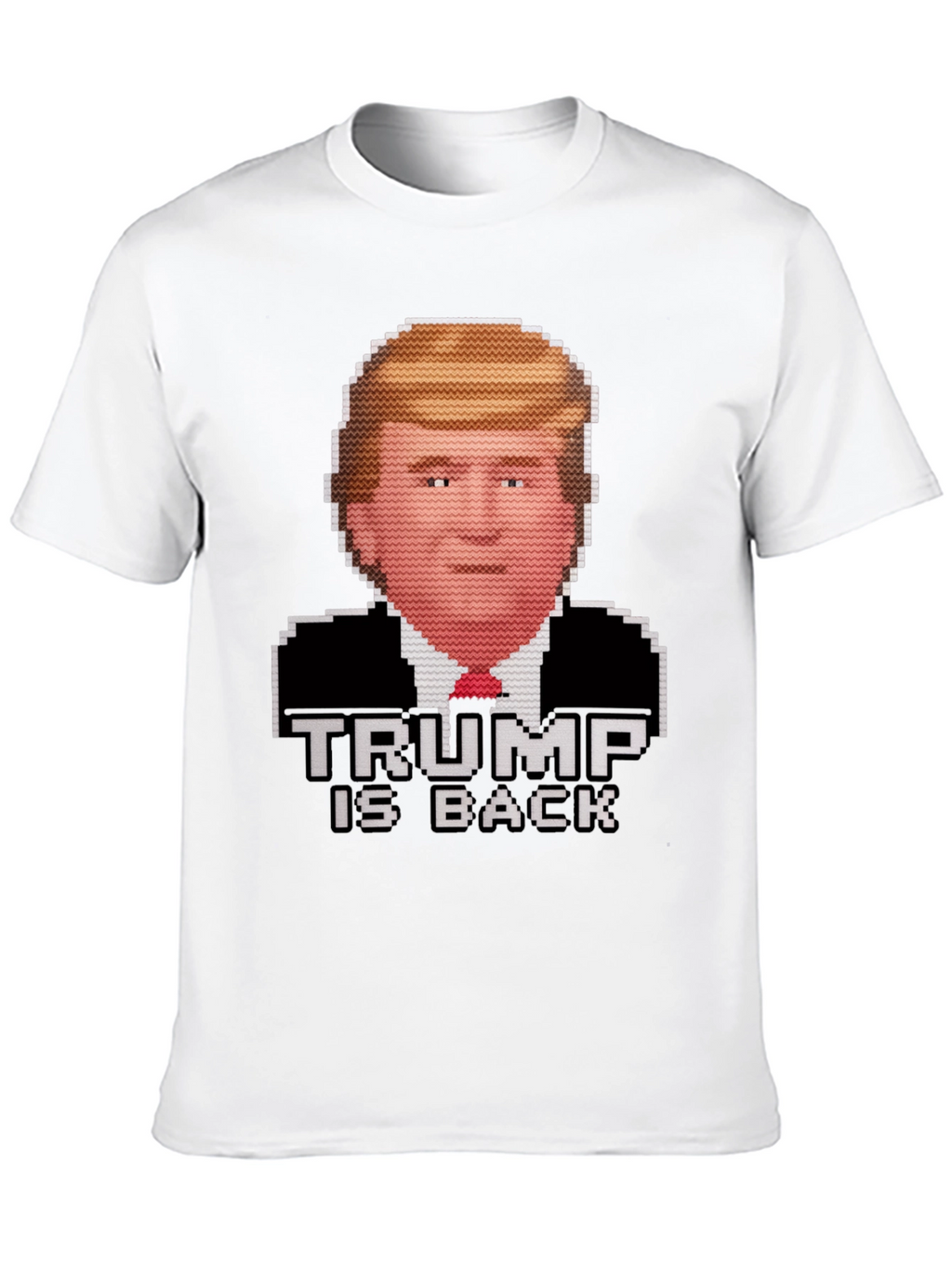 Trump Is Back Pixel Art Graphic Tee