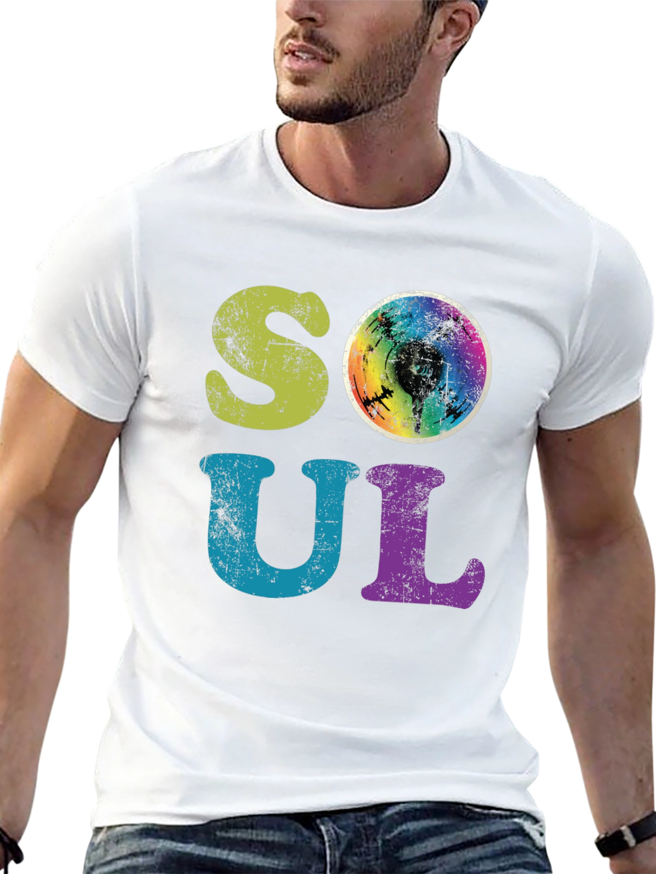 Soul Vinyl Graphic T-Shirt - Retro Style
