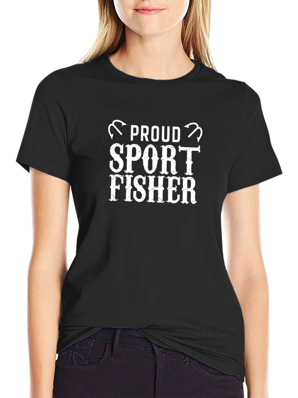 Proud Sport Fisher Black T-Shirt