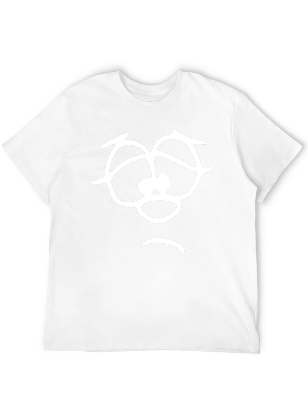 Sad Face Graphic T-Shirt - Unisex Black Tee