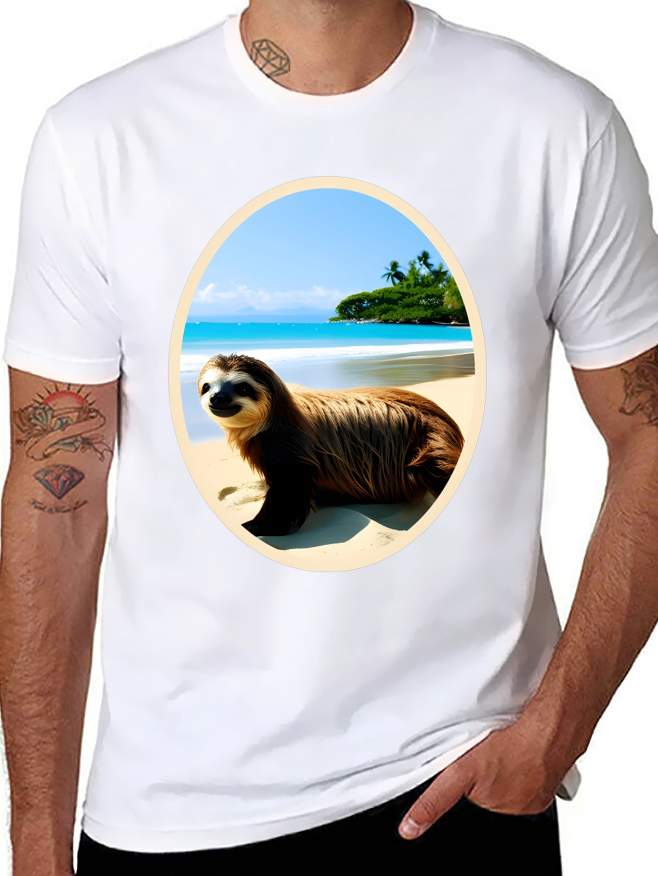 Sloth Beach T-Shirt