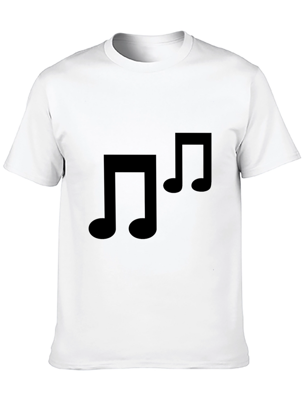 Black Music Note T-Shirt - Stylish & Comfortable