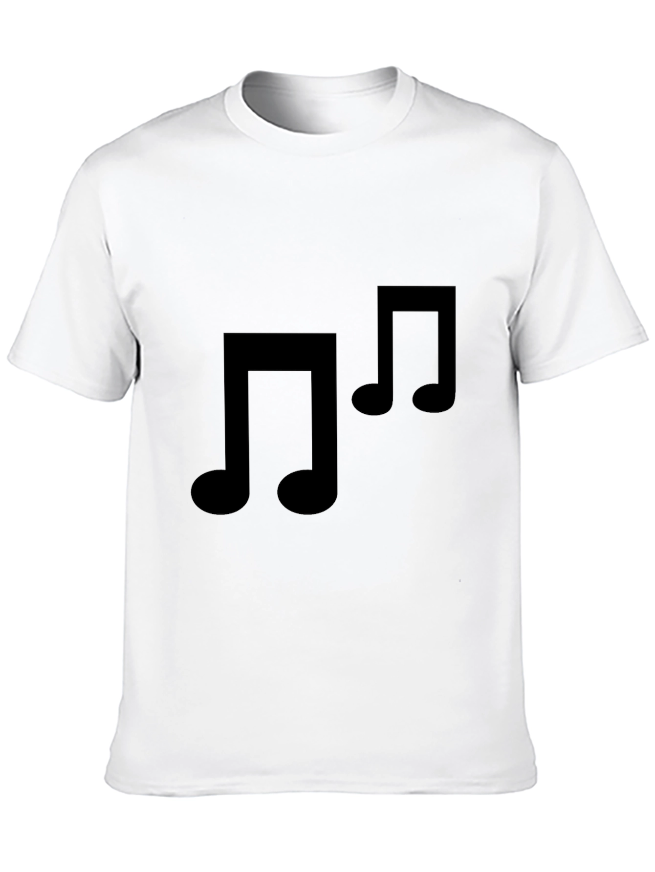 Black Music Note T-Shirt - Stylish & Comfortable