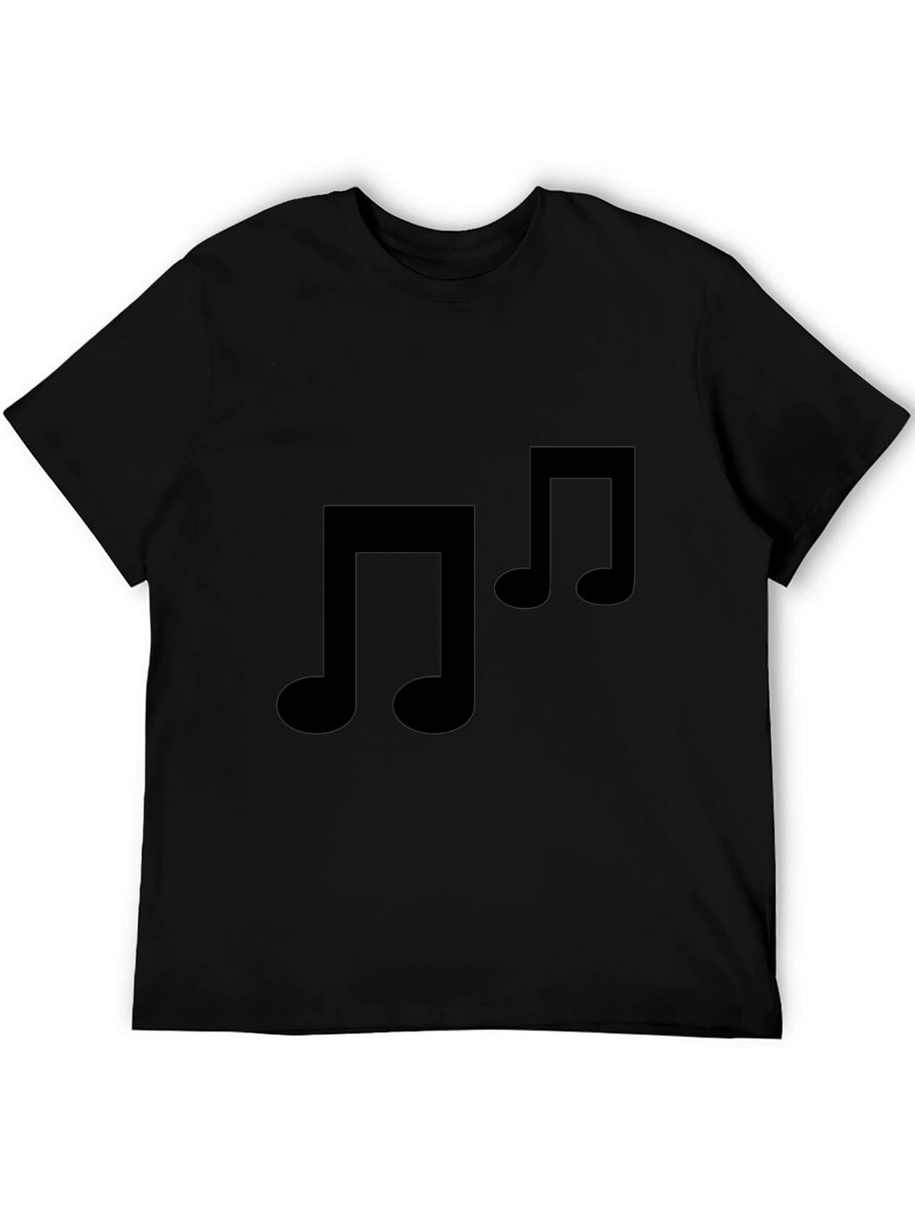 Black Music Note T-Shirt - Stylish & Comfortable