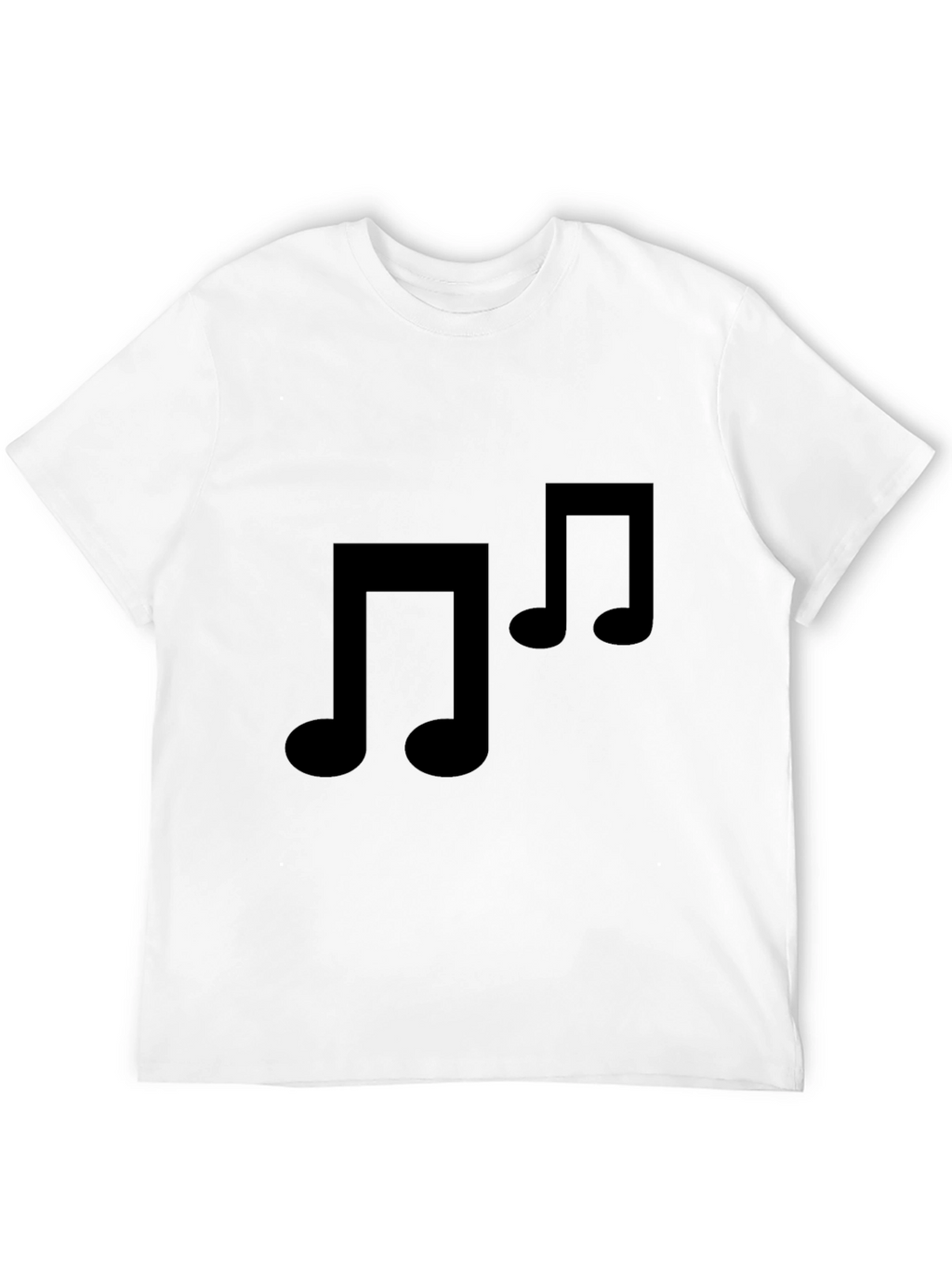 Black Music Note T-Shirt - Stylish & Comfortable