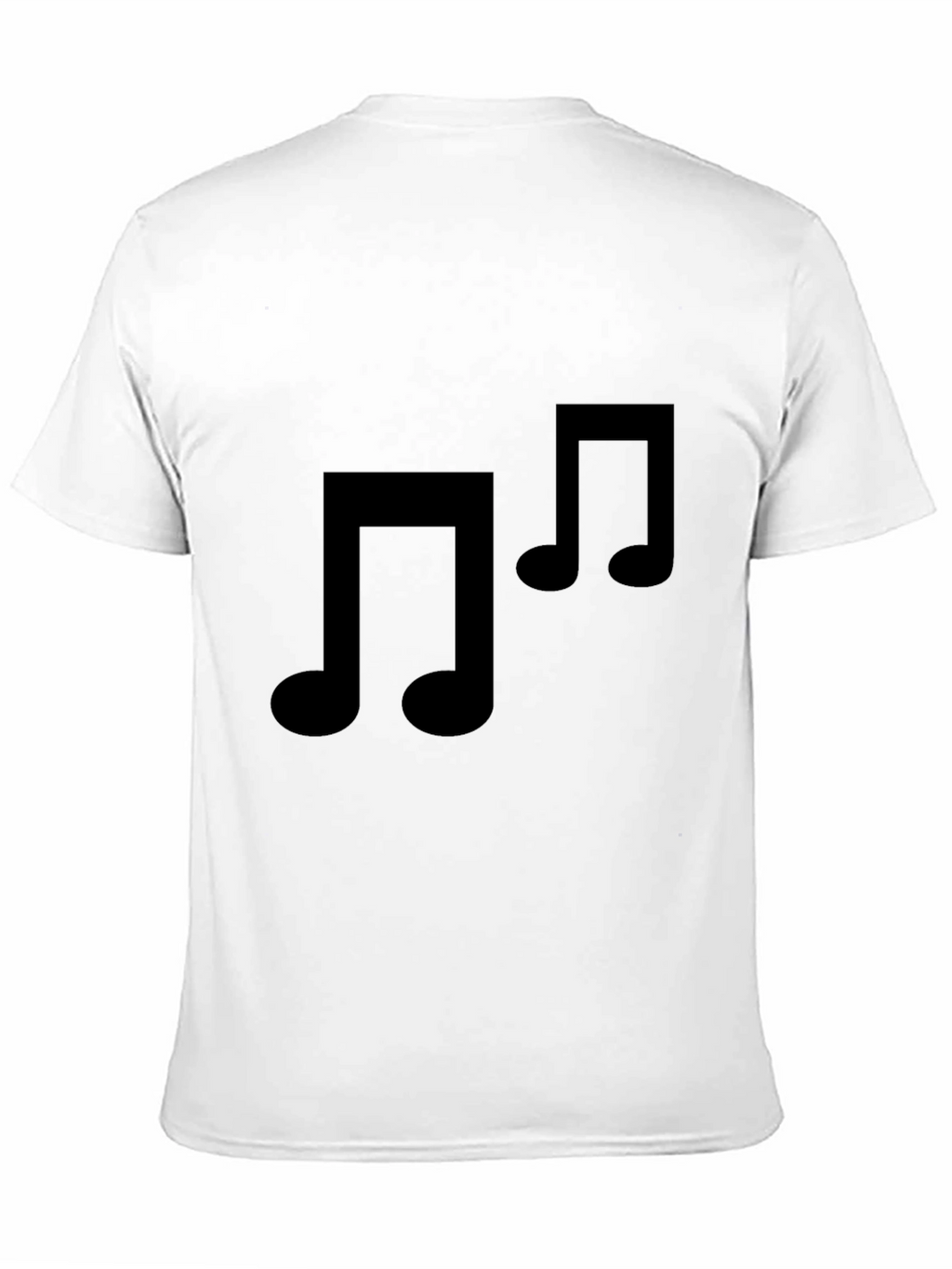 Black Music Note T-Shirt - Stylish & Comfortable