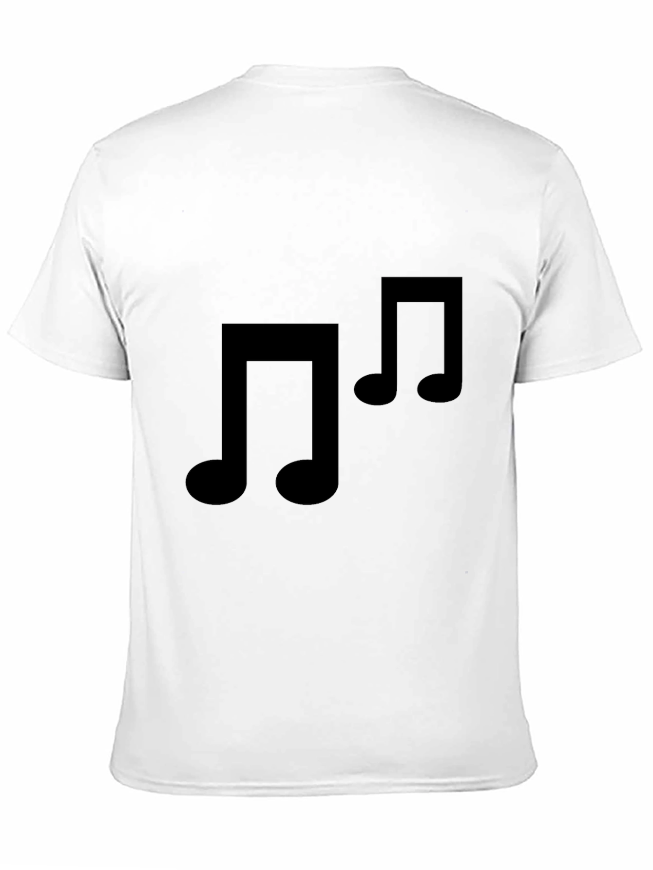 Black Music Note T-Shirt - Stylish & Comfortable
