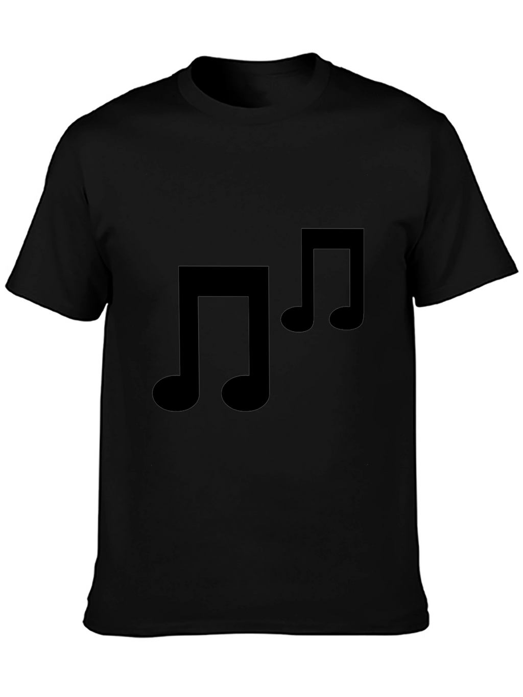 Black Music Note T-Shirt - Stylish & Comfortable