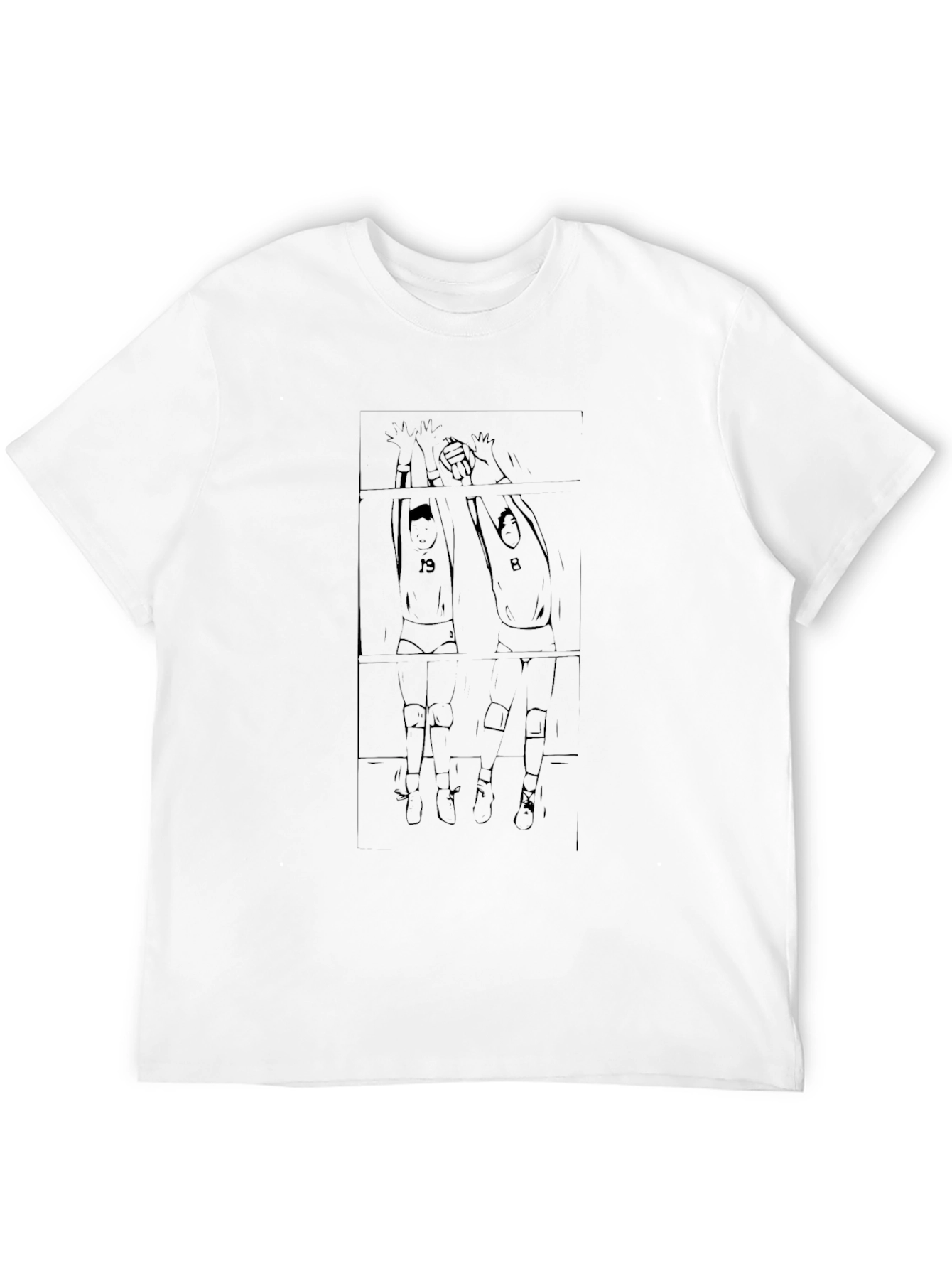 Sketch Style Volleyball T-Shirt