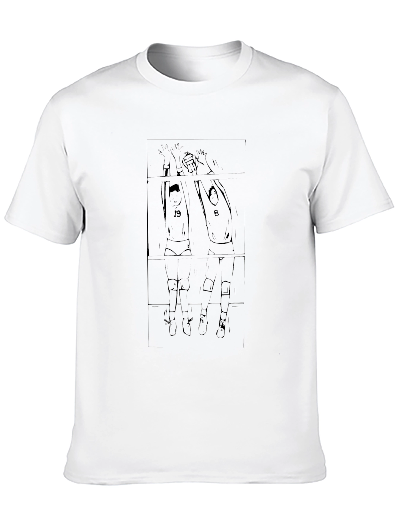 Sketch Style Volleyball T-Shirt
