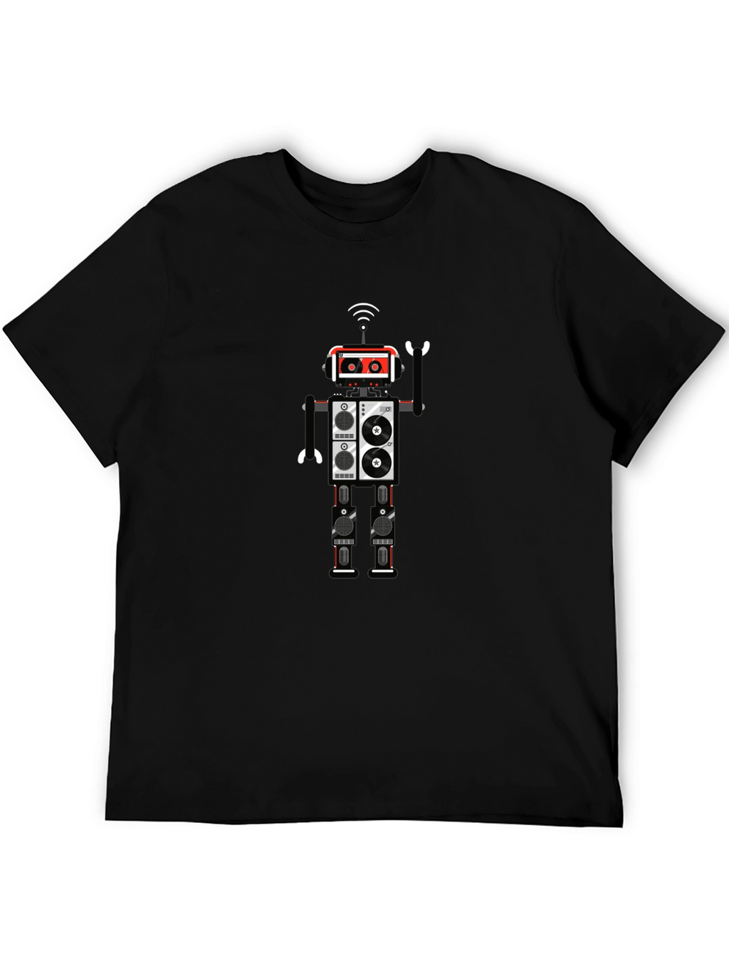 Robot Graphic Black T-Shirt