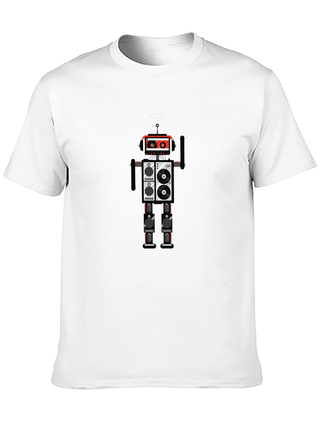 Robot Graphic Black T-Shirt