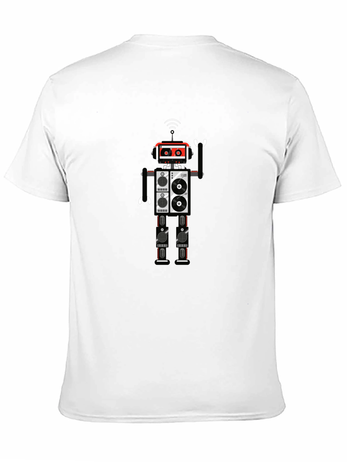 Robot Graphic Black T-Shirt