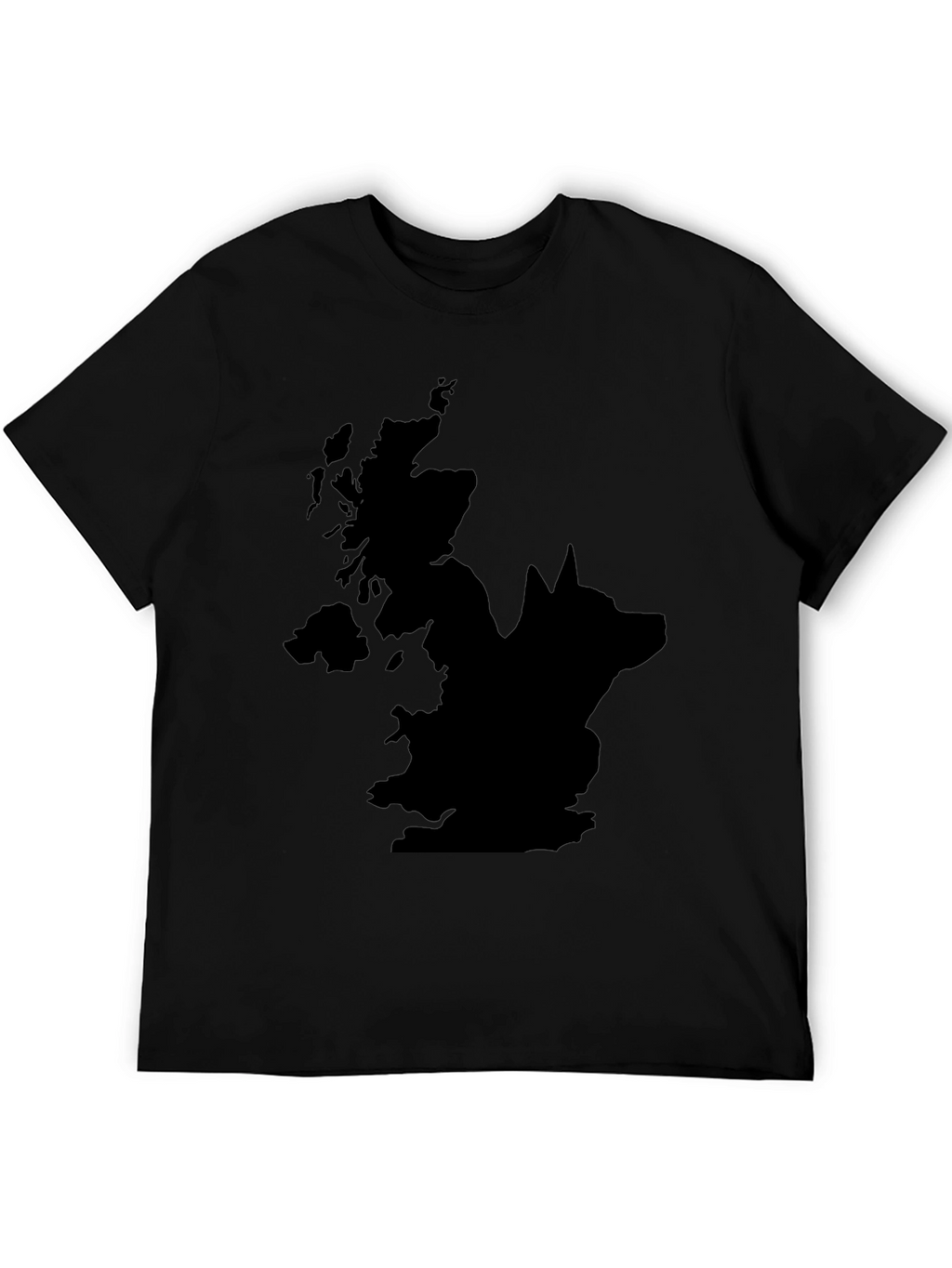 UK Wolf Graphic Tee - Mens Black T-Shirt