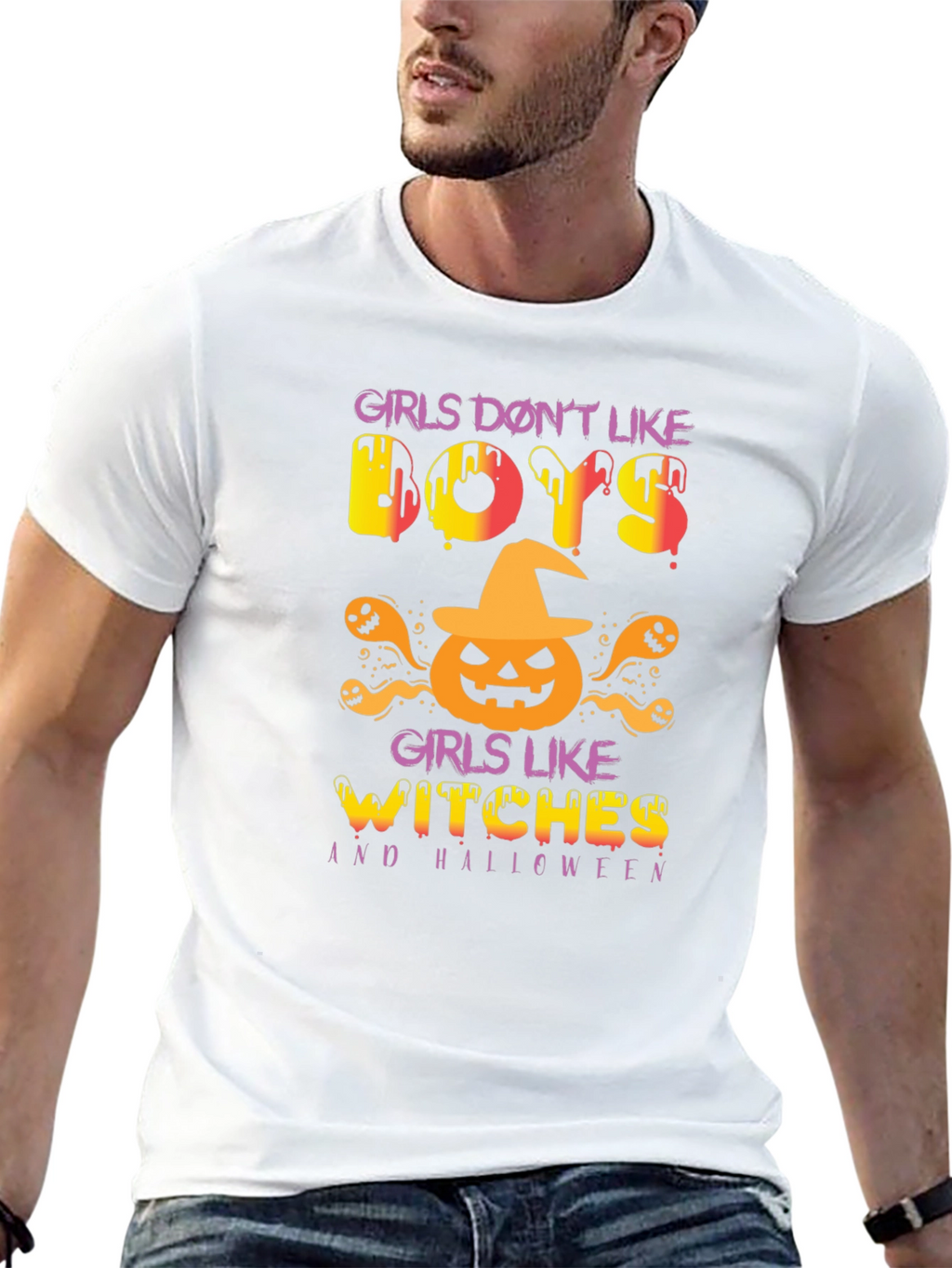 Girls Like Witches Halloween Graphic Tee