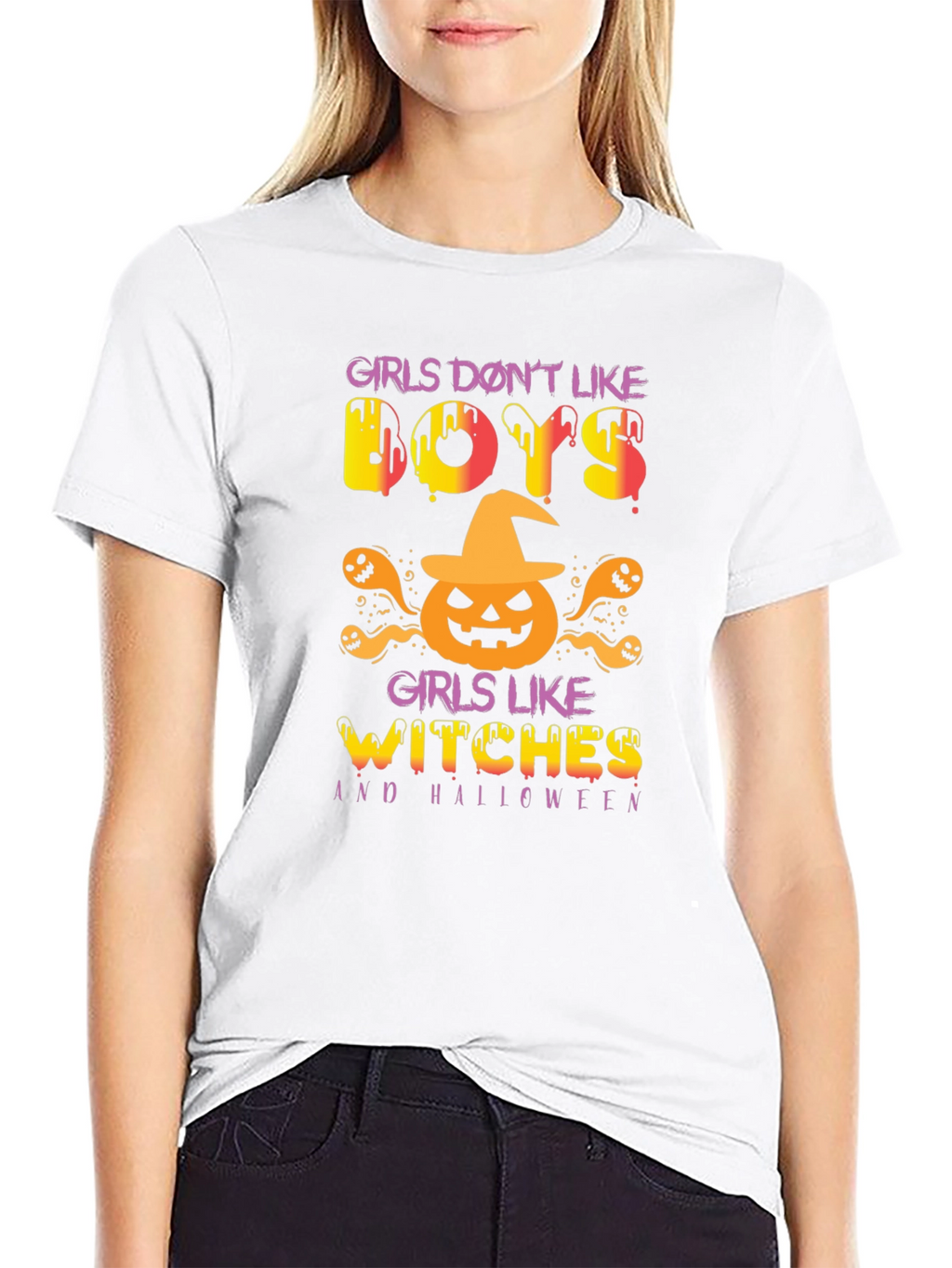 Girls Like Witches Halloween Graphic Tee