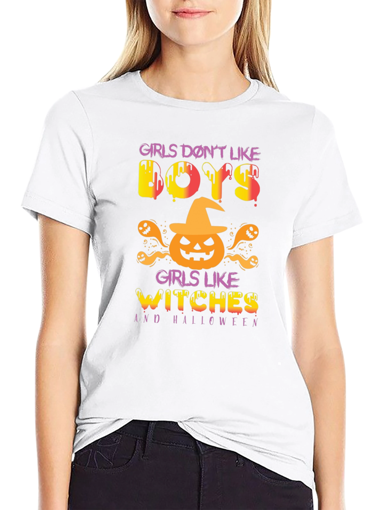 Girls Like Witches Halloween Graphic Tee