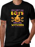 Girls Like Witches Halloween Graphic Tee