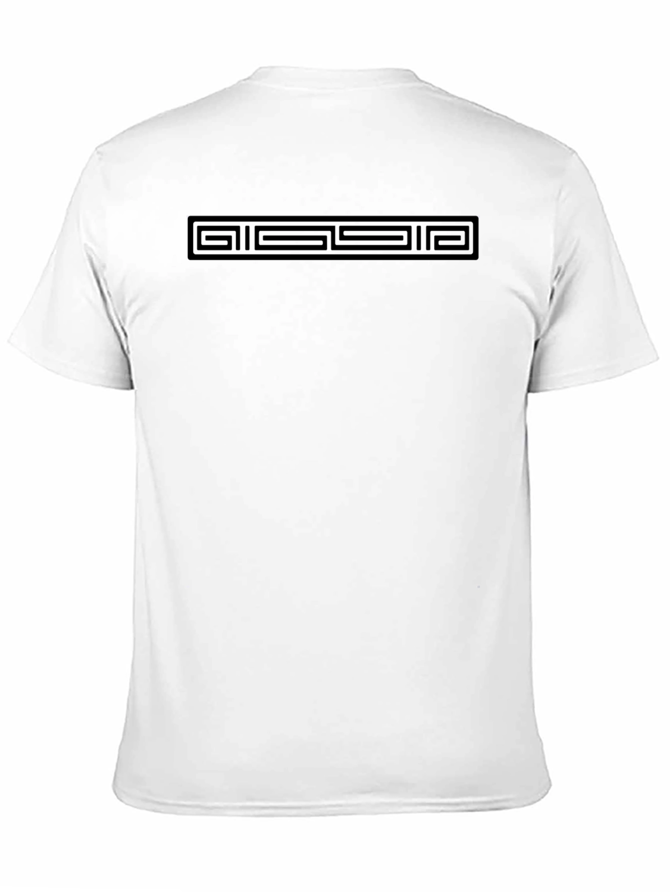 Geometric Design Black T-Shirt