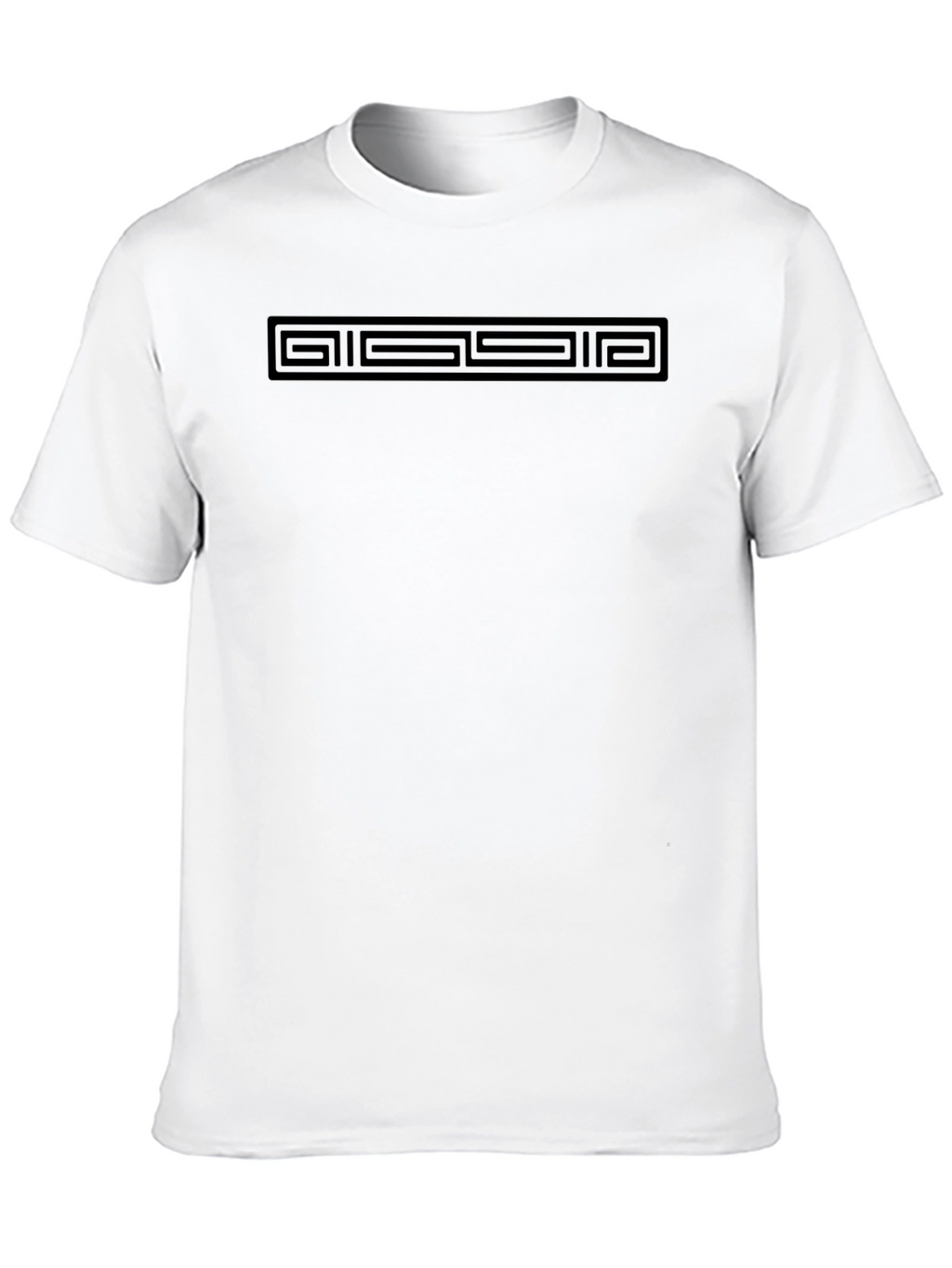 Geometric Design Black T-Shirt