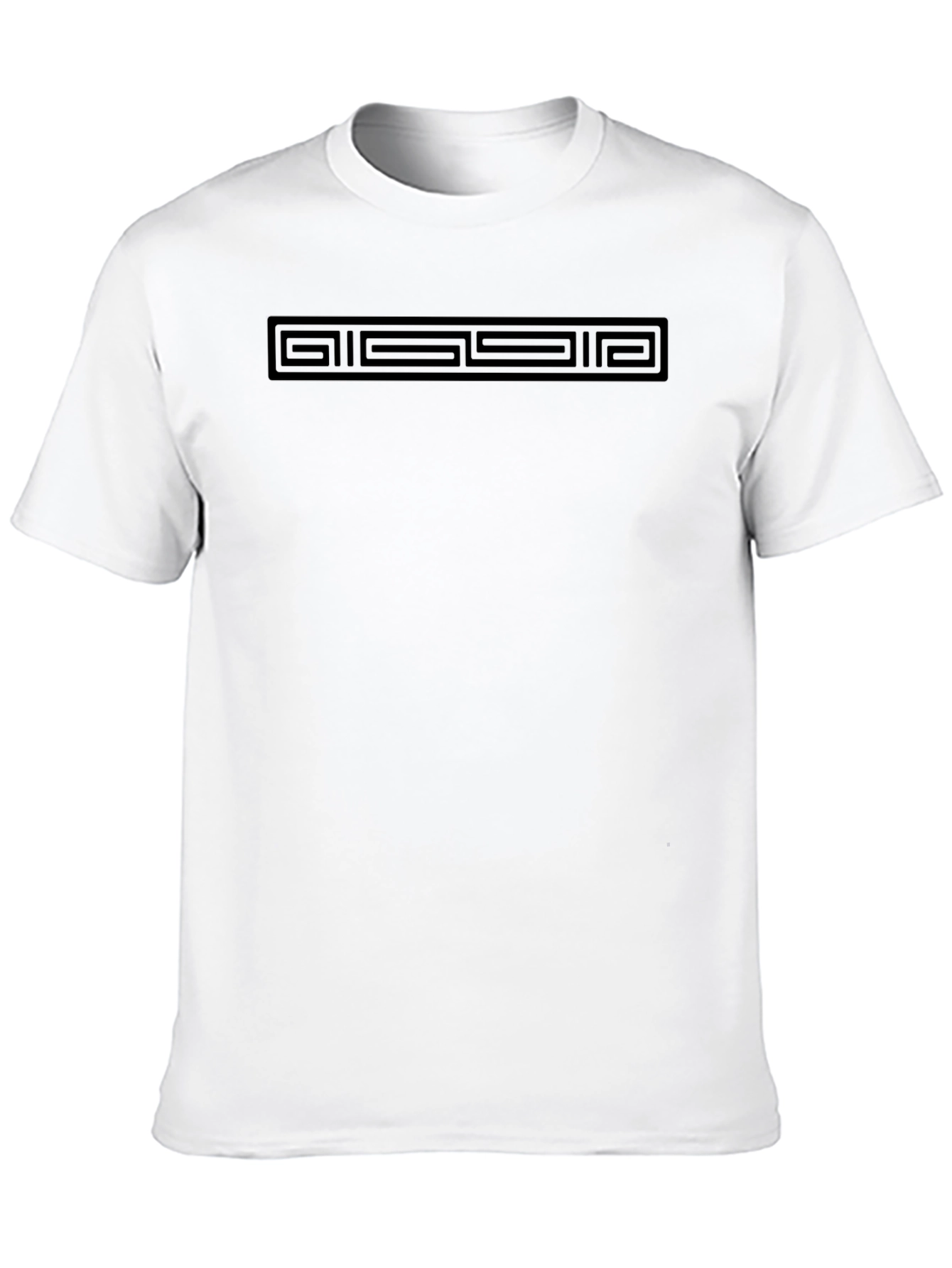 Geometric Design Black T-Shirt