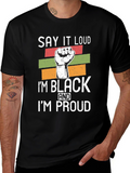 Black Pride Graphic T-Shirt - Say It Loud