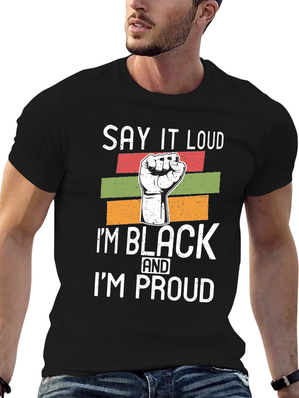 Black Pride Graphic T-Shirt - Say It Loud