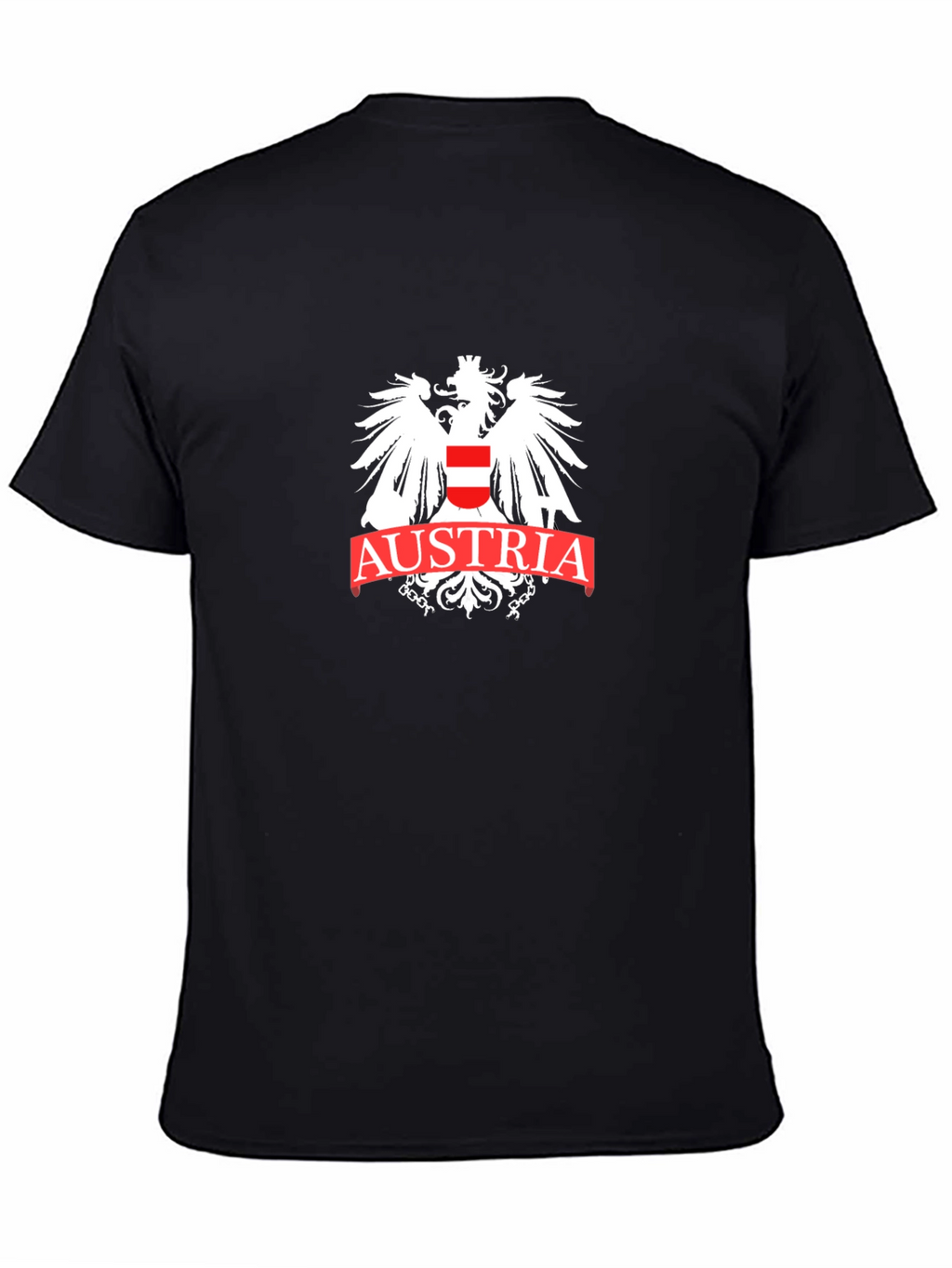 Austria Eagle Crest Graphic Tee - Black