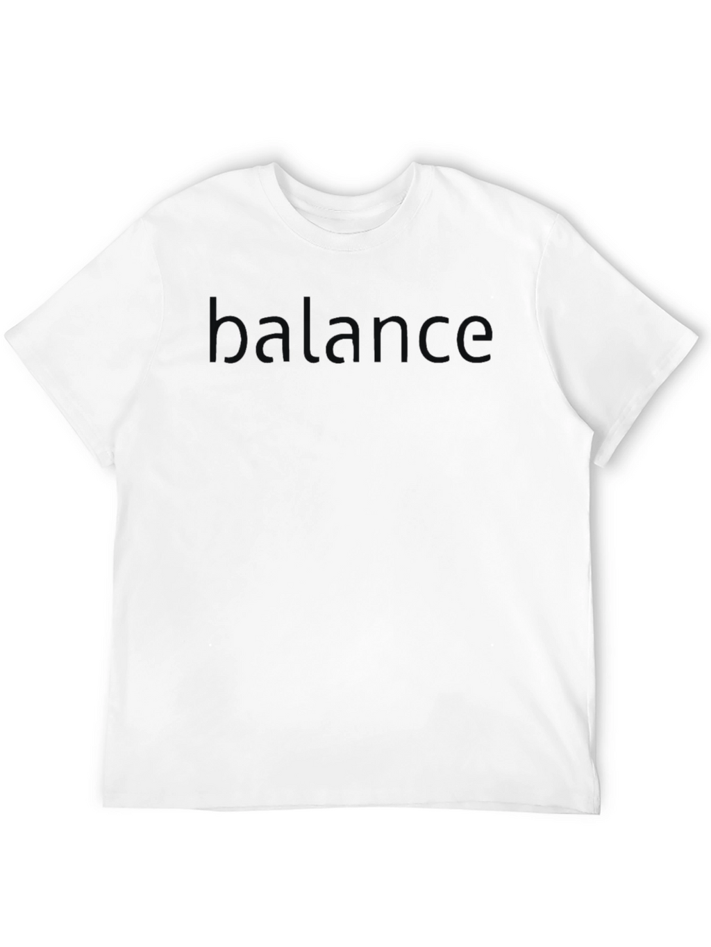 Balance Embossed Black T-Shirt