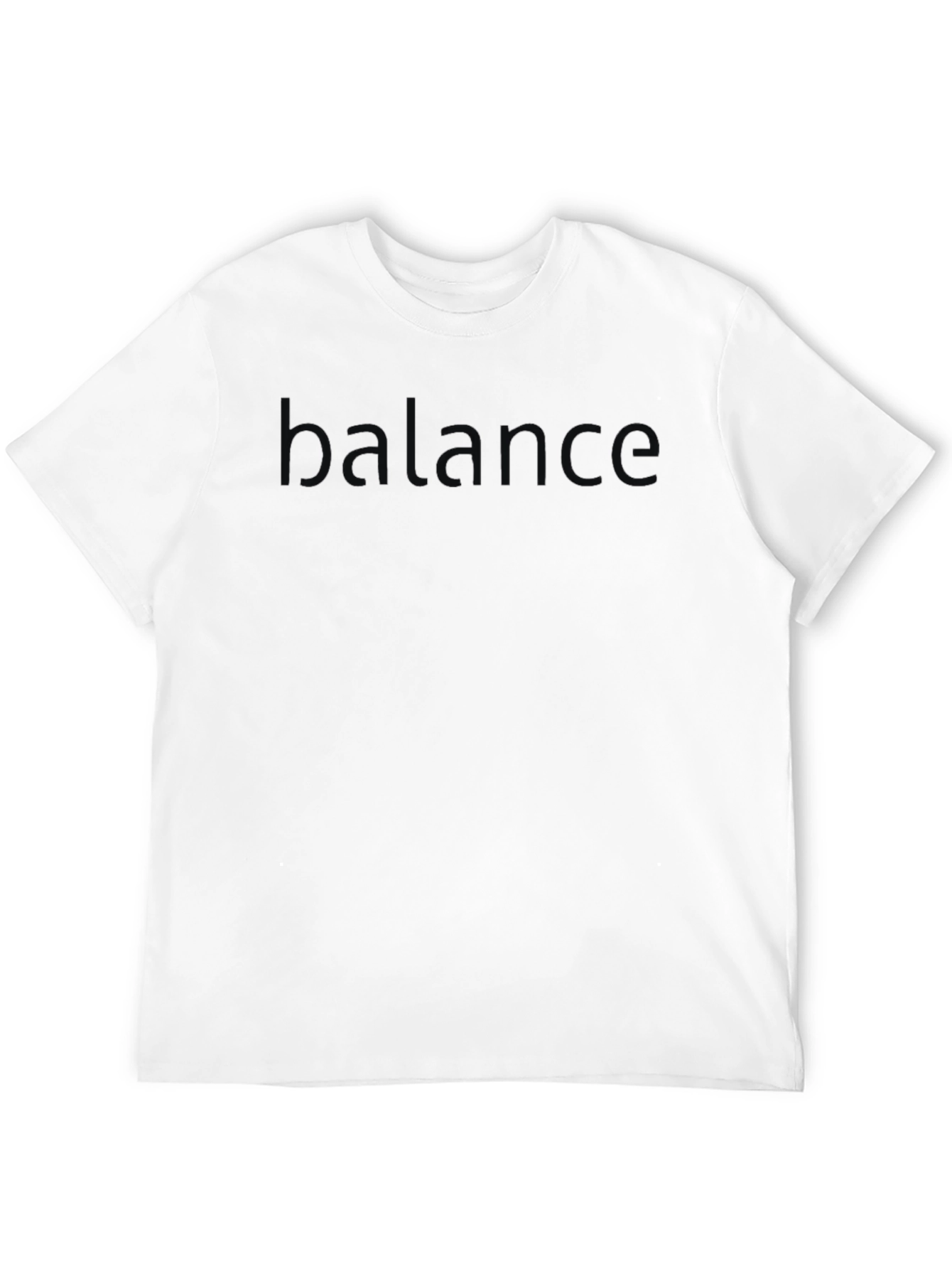 Balance Embossed Black T-Shirt