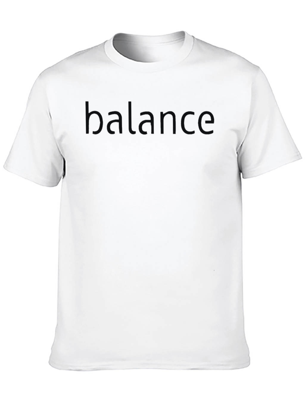 Balance Embossed Black T-Shirt