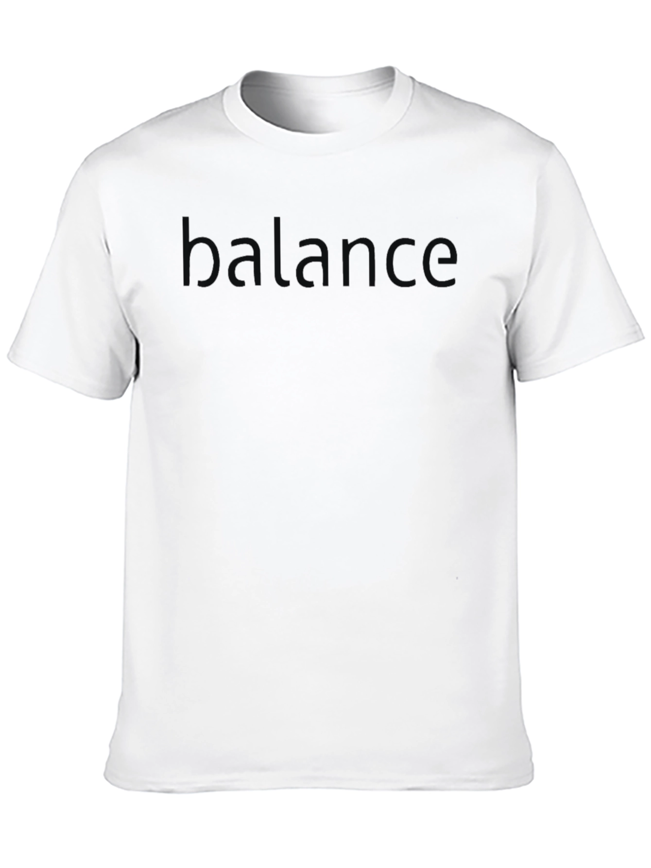 Balance Embossed Black T-Shirt