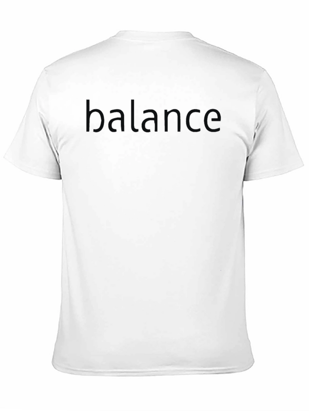 Balance Embossed Black T-Shirt