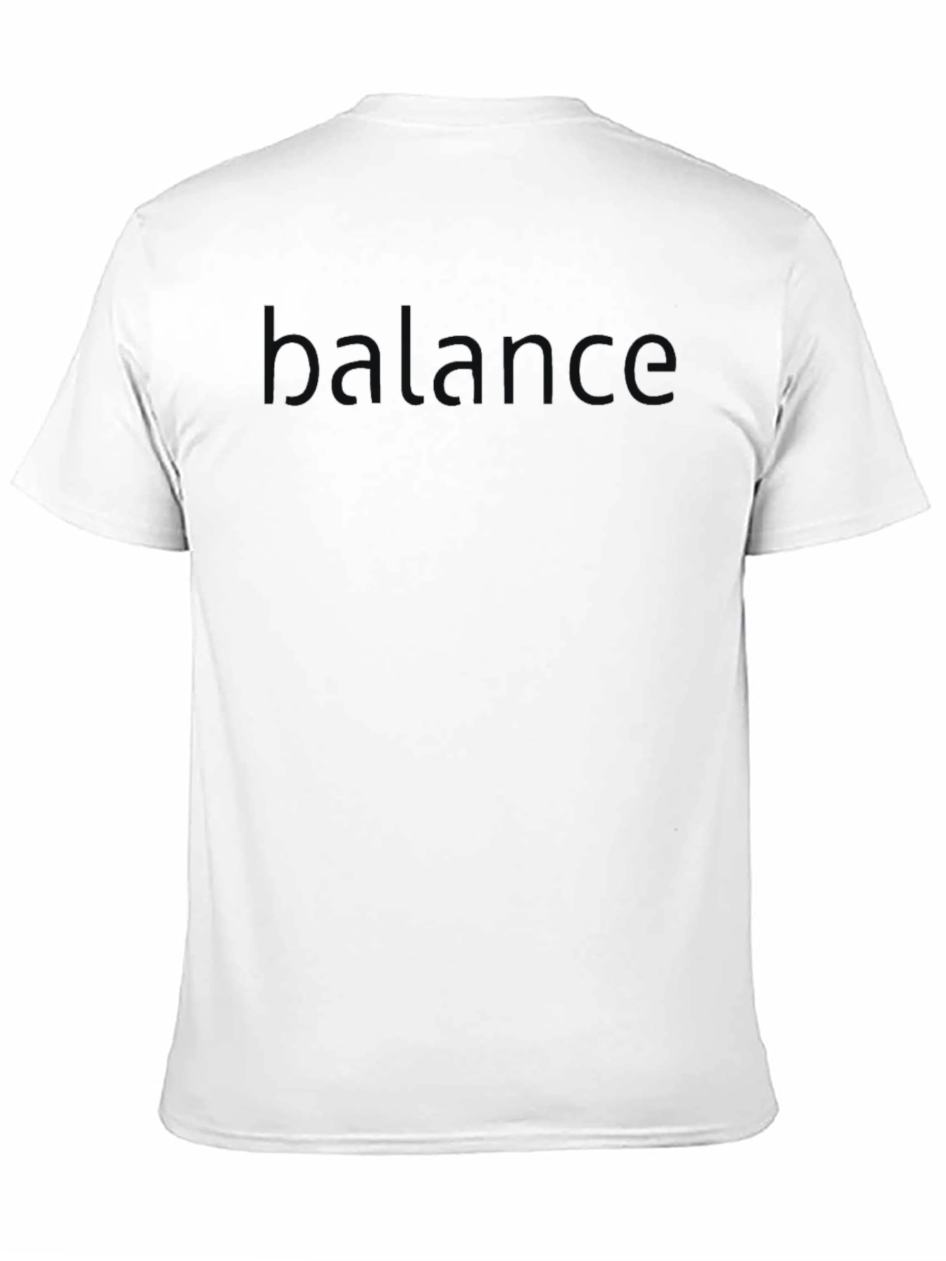 Balance Embossed Black T-Shirt
