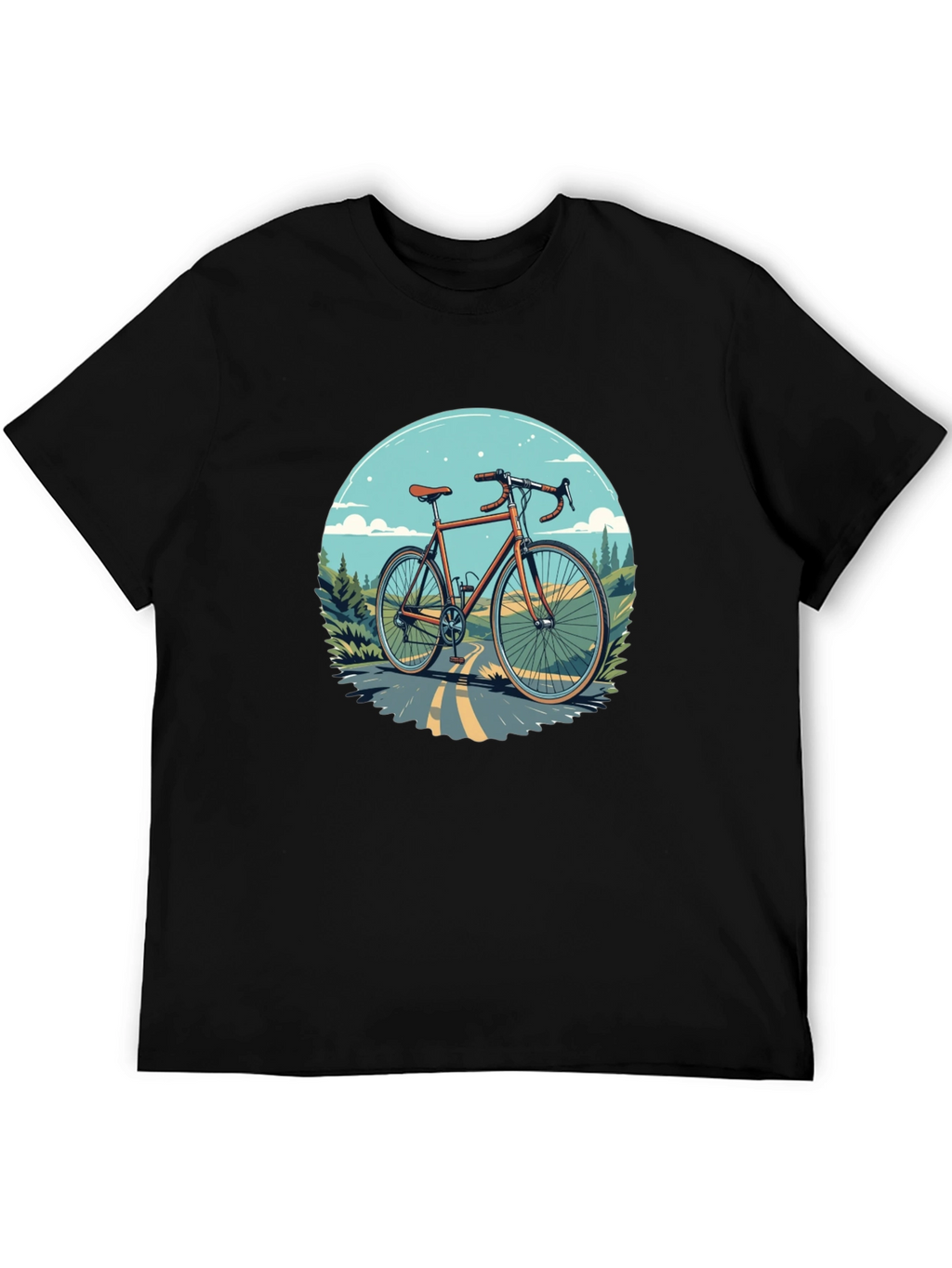 Cycling T-Shirt - Graphic Bike Design